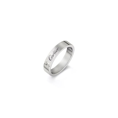 CARTIER C DE CARTIER WEDDING RING, WIDTH 4 MM, 1 DIAMOND B4098200
